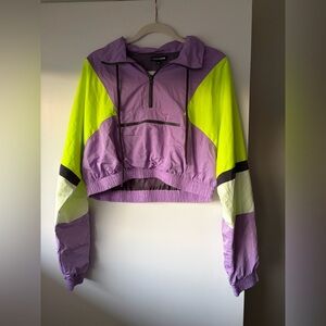 Fashion Nova Crop Windbreaker Jacket